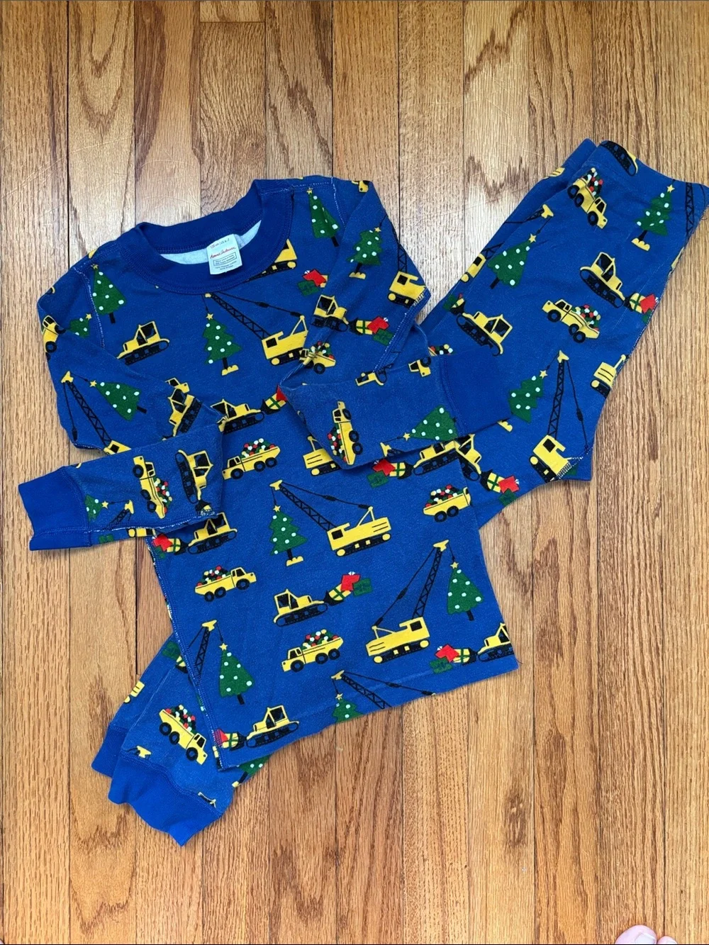 Hanna Andersson boys Long John holiday pajamas: